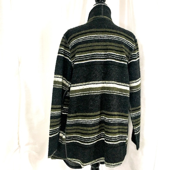 Tribal Jeans Wool blend open styled striped sweater jacket, Small. - Picture 2 of 4